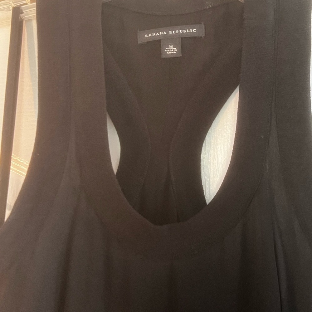 Banana republic racerback black maxi.